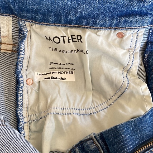 MOTHER THE INSIDER ANKLE DOOM AND BLOOM MID RISE ANKLE FLARE NWOT SZ 28 - Picture 8 of 15